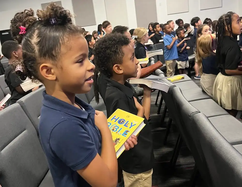 Awaken elementary students during chapel